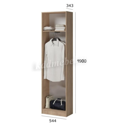 Шкаф для одежды Энтер (Дуб золотой/Серый)