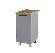 Шкаф нижний 4Р кухня Кампео без столешницы (Белый/Сантьяго софт)