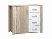 Комод №2 Сопрано (Дуб сонома/Белый)