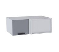 Шкаф верхний глубокий угловой УВГ кухня Кантри (Белый/Карбон фарфор)